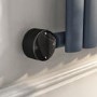 Midnight Black Electric Horizontal Designer Radiator 1.2kW with Wifi Thermostat - H600xW1003mm - IPX4 Bathroom Safe