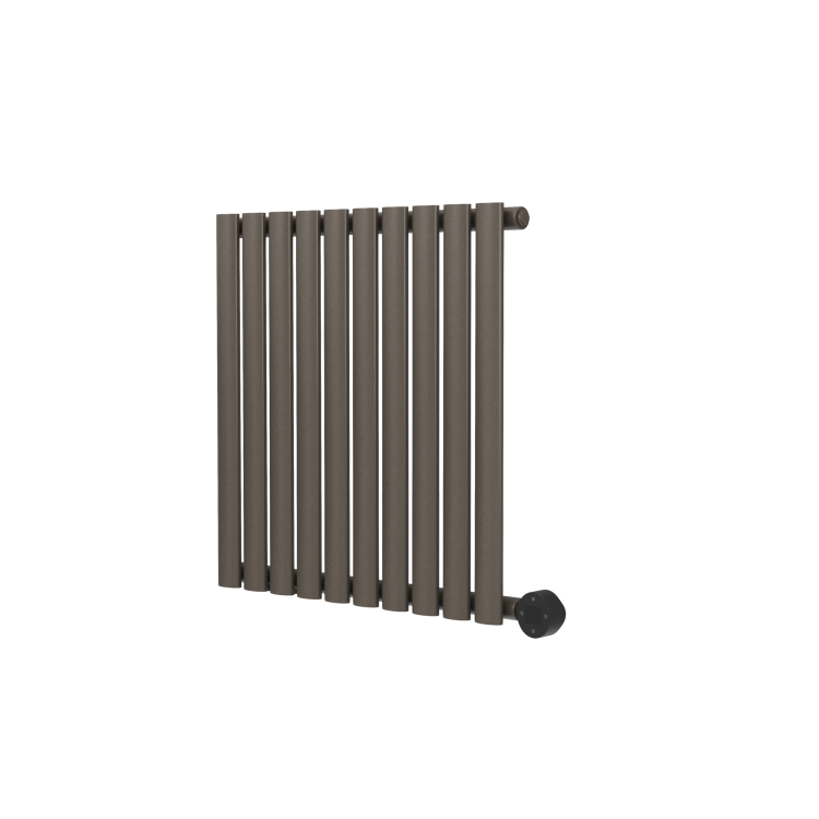 Russet Horizontal Smart Electric Radiator with Wi-Fi Thermostat - 1.2KW - H600xW590 - Bathroom Safe