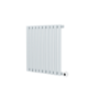 Salt & Pepper Horizontal Smart Electric Radiator with Wi-Fi Thermostat - 1.2KW - H600xW590 - Bathroom Safe