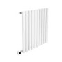 White Horizontal Smart Electric Radiator with Wi-Fi Thermostat - 600W - H600xW590mm - Bathroom Safe