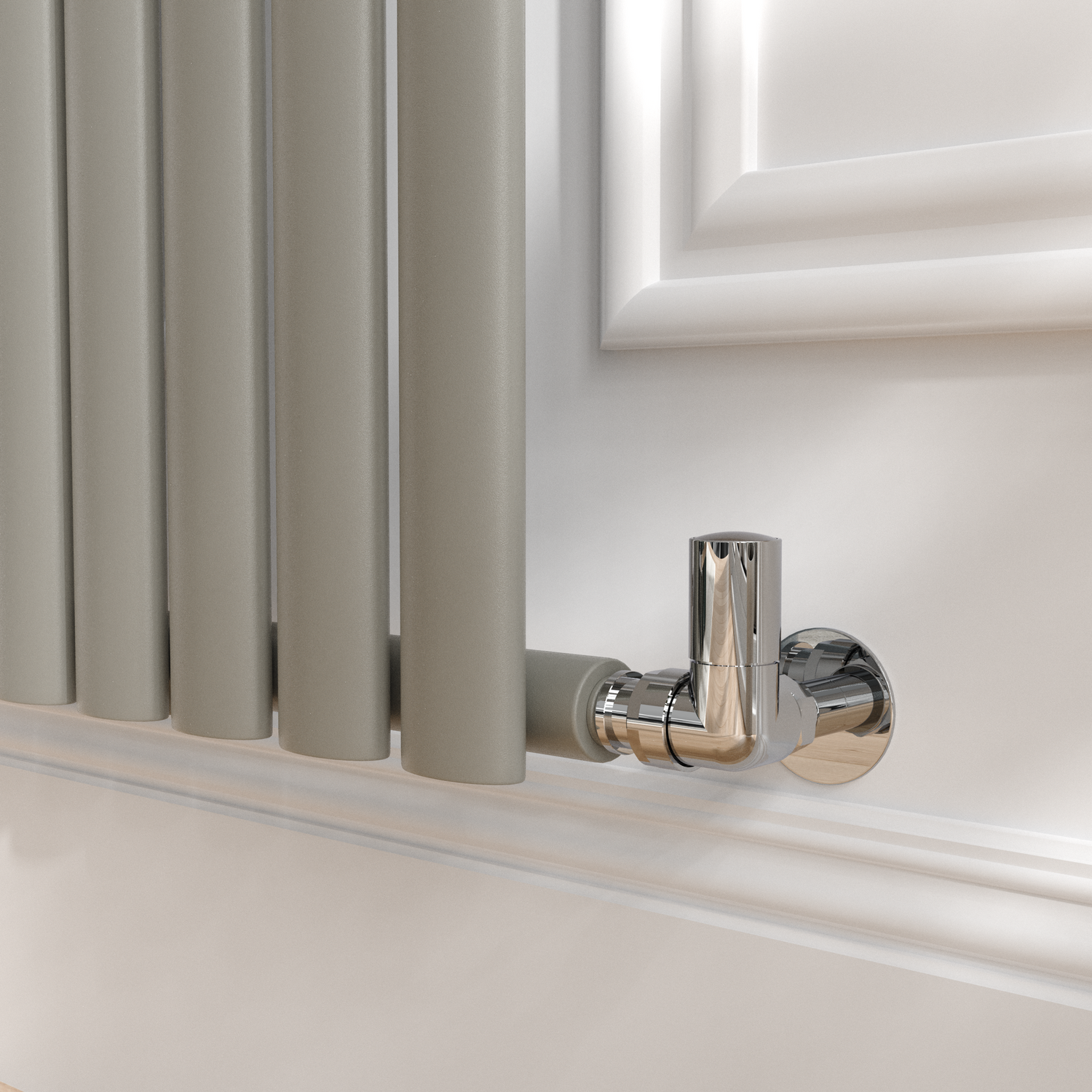 Sorrento Smoked Stone Horizontal Oval Designer Radiator 600x590mm ...