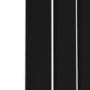 Riace Midnight Black Horizontal Flat Designer Radiator 600x884mm Single Panel 2065 BTU