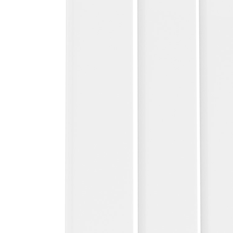 Riace White Horizontal Flat Designer Radiator 600x1020mm Single Panel 2383 BTU