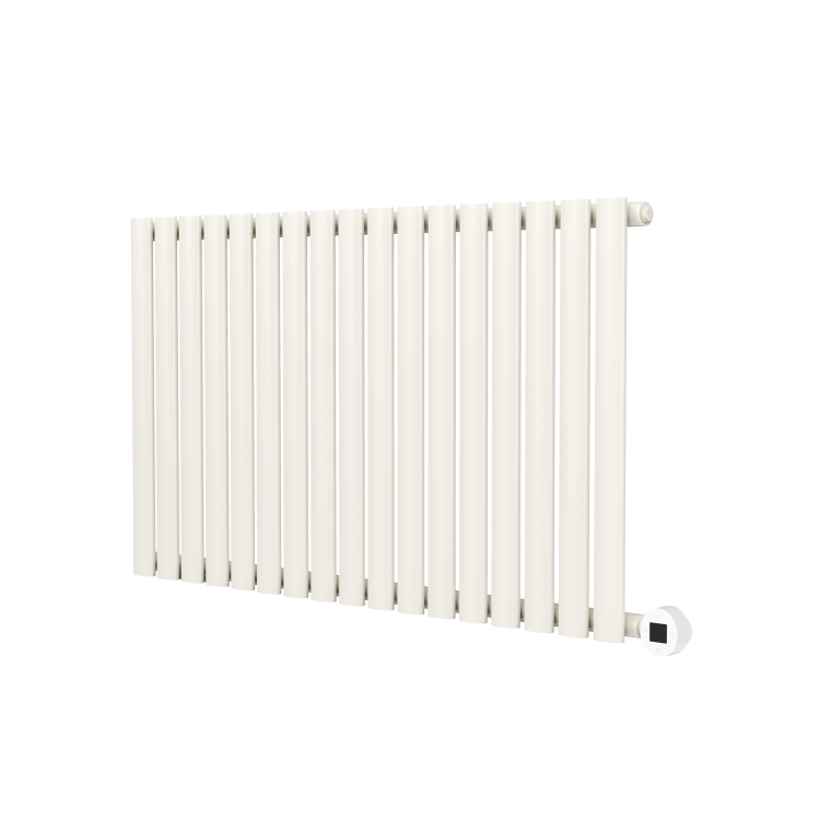 Linen Horizontal Smart Electric Radiator with Wi-Fi Thermostat - 1.2KW - H600xW1000 - Bathroom Safe