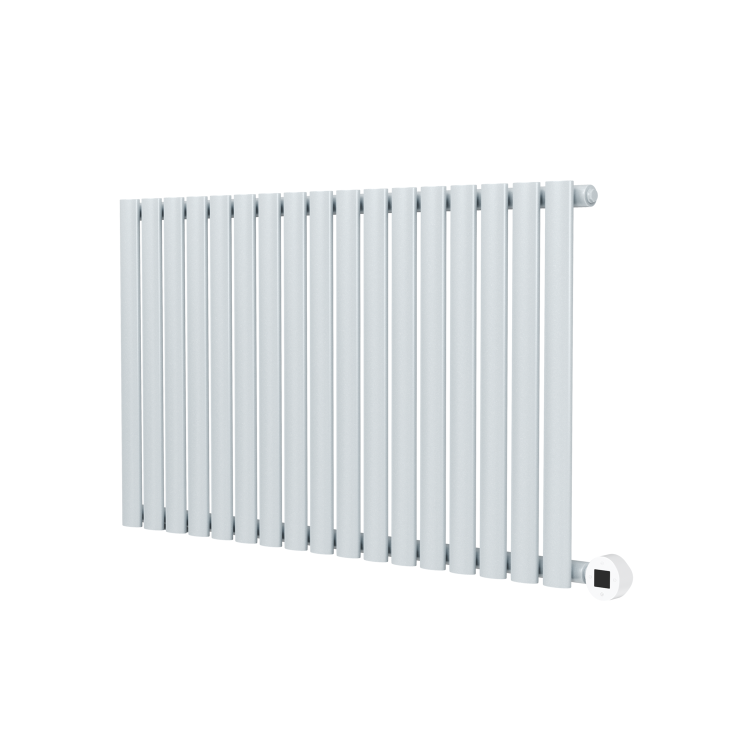 Salt & Pepper Horizontal Smart Electric Radiator with Wi-Fi Thermostat - 1.2KW - H600xW1000 - Bathroom Safe