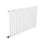 White Horizontal Smart Electric Radiator with Wi-Fi Thermostat - 1200W - H600xW1003mm - Bathroom Safe