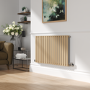 Sorrento Elk brown Horizontal Oval Designer Radiator 600x1003mm Single Panel 2679 BTU