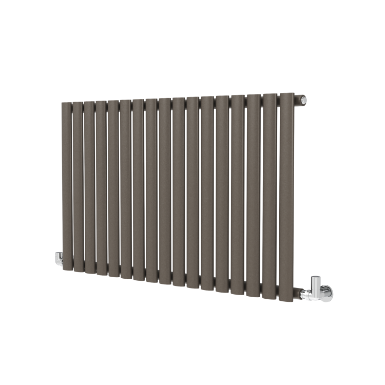 Sorrento Russet Horizontal Oval Designer Radiator 600x1003mm Single Panel 2679 BTU