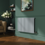 Sorrento Salt & Pepper Horizontal Oval Designer Radiator 600x1003mm Single Panel 2679 BTU