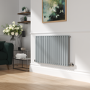 Sorrento Salt & Pepper Horizontal Oval Designer Radiator 600x1003mm Single Panel 2679 BTU