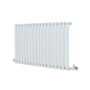Sorrento Salt & Pepper Horizontal Oval Designer Radiator 600x1003mm Single Panel 2679 BTU