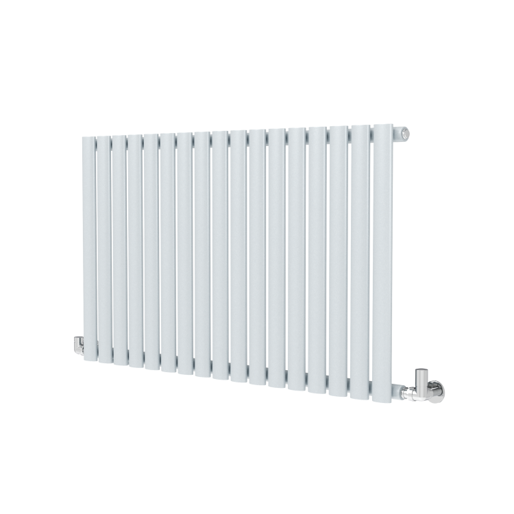 Sorrento Salt & Pepper Horizontal Oval Designer Radiator 600x1003mm Single Panel 2679 BTU