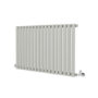 Sorrento Smoked Stone Horizontal Oval Designer Radiator 600x1003mm Single Panel 2679 BTU