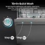 Hisense Hi6 Freestanding Dishwasher - Auto dry A-Rated Stainless Steel