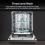 Hisense Hi6 Freestanding Dishwasher - Auto dry A-Rated Stainless Steel