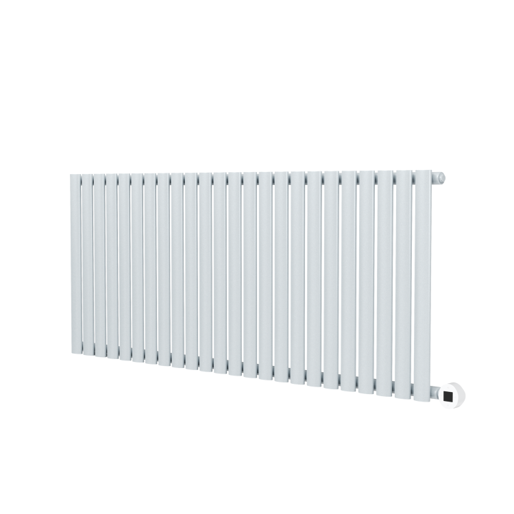 Salt & Pepper Horizontal Smart Electric Radiator with Wi-Fi Thermostat - 2KW - H600xW1410 - Bathroom Safe