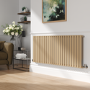 Sorrento Elk brown Horizontal Oval Designer Radiator 600x1416mm Single Panel 3783 BTU
