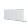 Sorrento Salt & Pepper Horizontal Oval Designer Radiator 600x1416mm Single Panel 3783 BTU