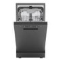 Hisense Freestanding Slimline Dishwasher - Auto Dry C-Rated Black