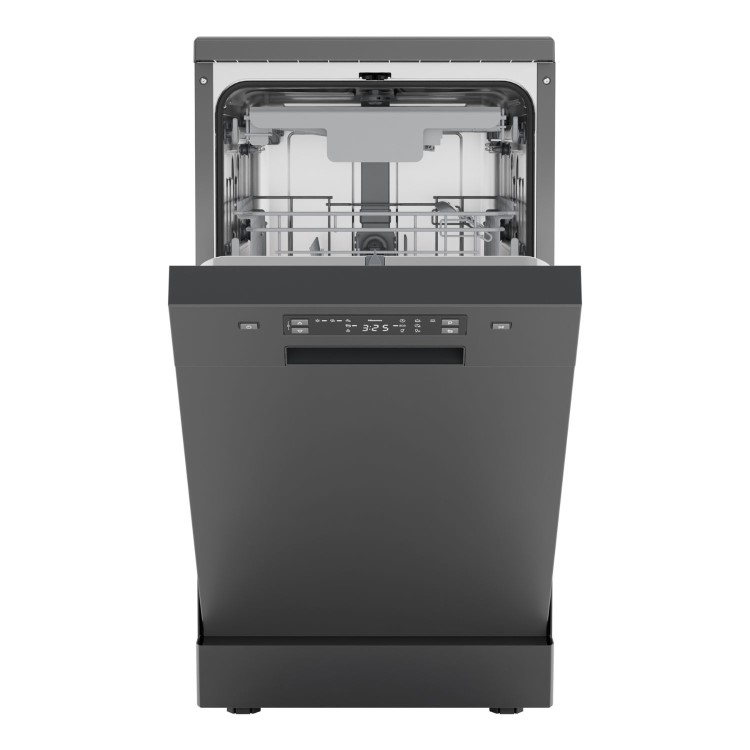 Hisense Freestanding Slimline Dishwasher - Auto Dry C-Rated Black