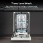Hisense Freestanding Slimline Dishwasher - Auto Dry C-Rated White