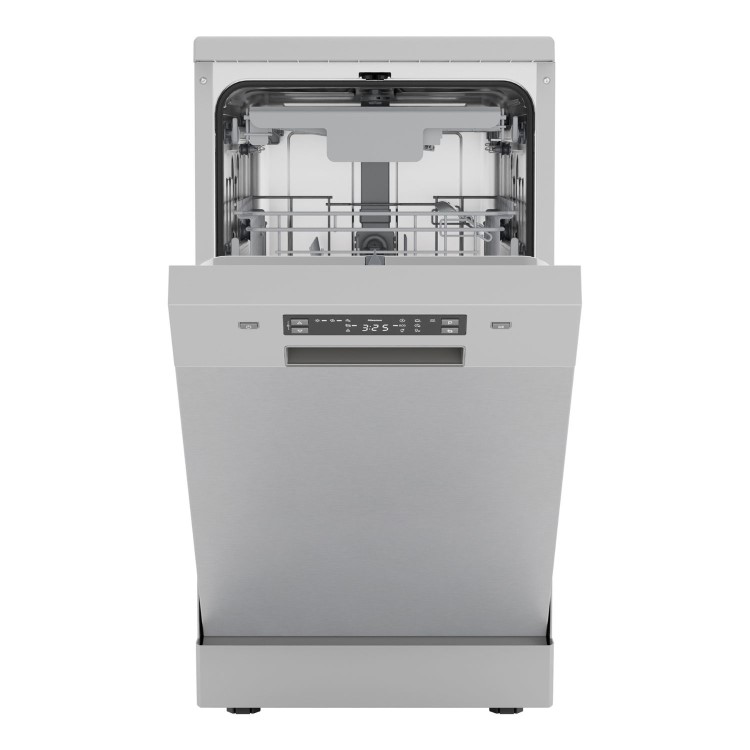 Hisense Freestanding Slimline Dishwasher - Auto Dry C-Rated Silver