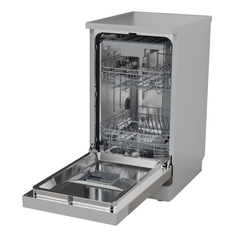Hisense Freestanding Slimline Dishwasher - Auto Dry C-Rated Silver