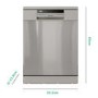Refurbished Hisense HS60240XUK 13 Place Freestanding Dishwasher
