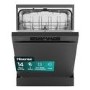 Hisense Hi4 Freestanding Dishwasher - Auto dry B-Rated Black