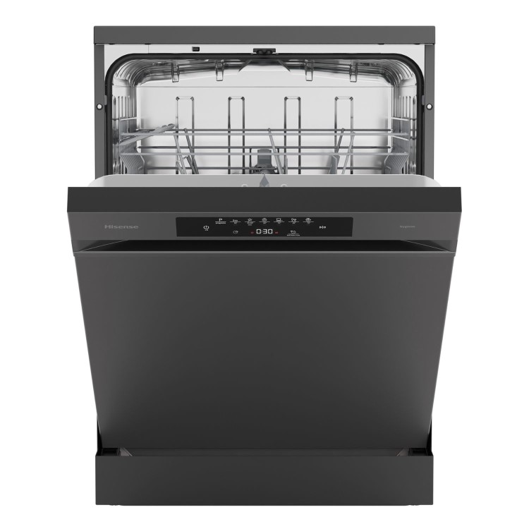 Hisense Hi4 Freestanding Dishwasher - Auto dry B-Rated Black