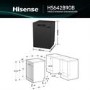 Hisense Hi4 Freestanding Dishwasher - Auto dry B-Rated Black