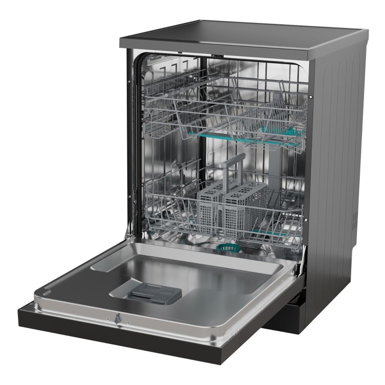 Hisense Hi4 Freestanding Dishwasher - Auto dry B-Rated Black