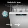 Hisense Hi4 Freestanding Dishwasher - Auto dry B-Rated White