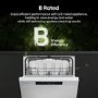 Hisense Hi4 Freestanding Dishwasher - Auto dry B-Rated White