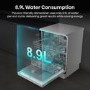 Hisense Hi4 Freestanding Dishwasher - Auto dry B-Rated Silver