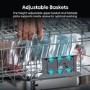Hisense Hi4 Freestanding Dishwasher - Auto dry B-Rated Silver