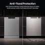 Hisense Hi4 Freestanding Dishwasher - Auto dry B-Rated Silver