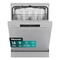 Hisense Hi4 Freestanding Dishwasher - Auto dry B-Rated Silver