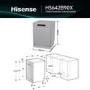 Hisense Hi4 Freestanding Dishwasher - Auto dry B-Rated Silver