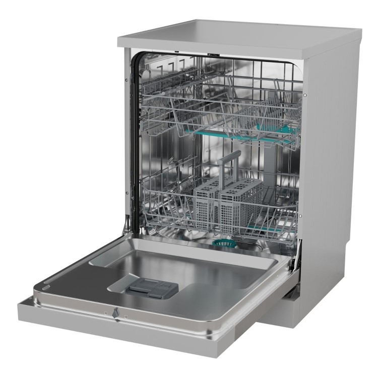 Hisense Hi4 Freestanding Dishwasher - Auto dry B-Rated Silver