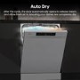 Hisense Hi4 Freestanding Dishwasher - Auto dry B-Rated Silver