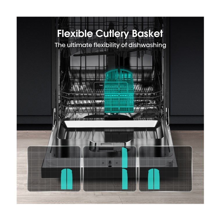 Hisense Hi4 Freestanding Dishwasher - Self-Clean D-Rated White