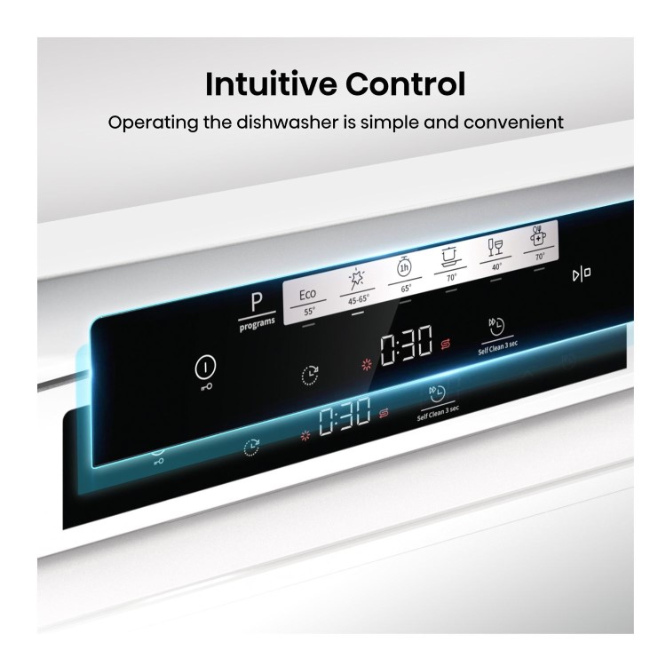 Hisense Hi4 Freestanding Dishwasher - Self-Clean D-Rated White