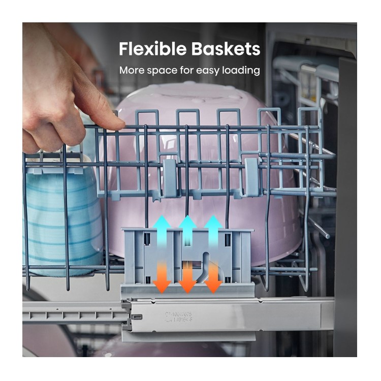 Hisense Hi4 Freestanding Dishwasher - Self-Clean D-Rated White