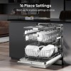 Hisense 16 Place Settings Freestanding Dishwasher - Stainless Steel