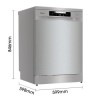 Hisense 16 Place Settings Freestanding Dishwasher - Stainless Steel