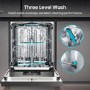 Hisense Hygiene Freestanding Dishwasher - D-Rated, Stainless Steel
