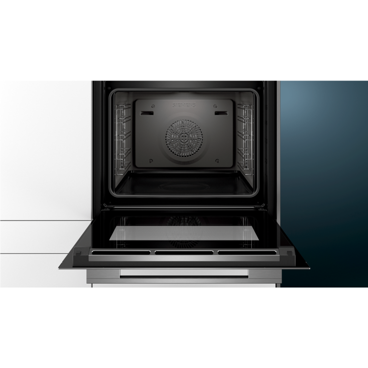 Siemens HS658GES7B iQ700 Built-in Electric Single Oven With Steam Function - Stainless Steel