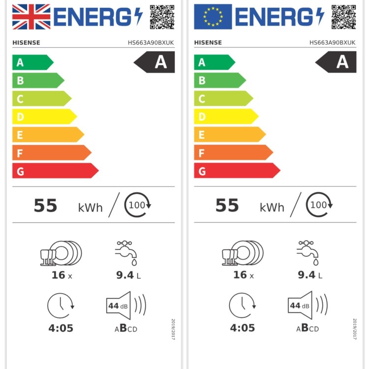 Hisense Hi6 Freestanding Dishwasher - WiFi-enabled A-Rated Black