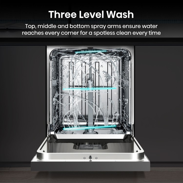 Hisense Freestanding Dishwasher - WiFi-enabled A-Rated Silver